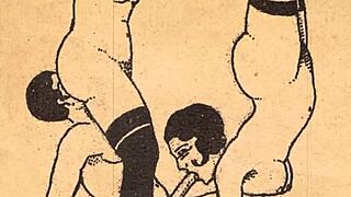 Vintage erotic drawings! What's in this alphabet?