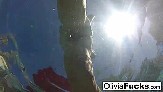 Olivia's summer pool fun