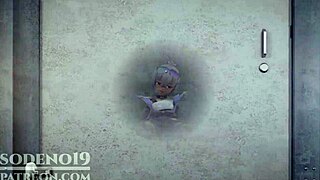 Silver Wolf Caught Masturbating, Delivers Footjob and Blowjob