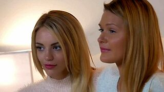 abby cross and blake eden model before diving into steamy lesbian play