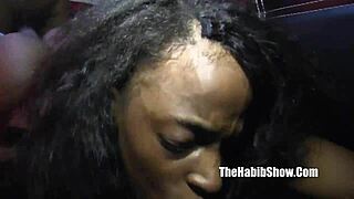 Houston Freaky 5: Nelli Safarri, Tiger, Kimberly Buggati, Sheli Ice Rip Clothes For Monster Cock!