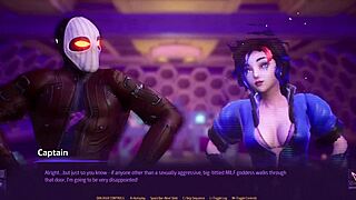 Subverse Episode 1: Hot Robot Slut with Big Tits Sucks Cock in Space Anime