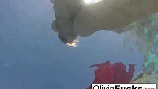 Olivia's summer pool fun