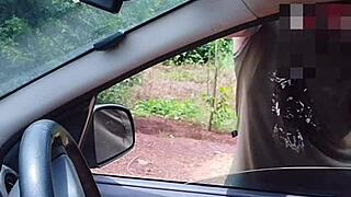 naughty bia shows off on the street