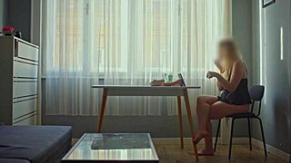 Stepsister Masturbates Wildly, Squirting Pussy in Front of Stepbrother