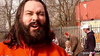 model carla mai seduces for public fuck, damn! 😍