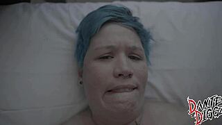 Iona Rae has a black cock in her big pussy lips while giving a blowjob in XBIZ Miami