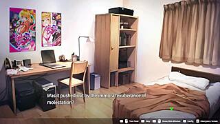 Intense Blowjob And Creampie In Elevator From Loop Train H-Game!