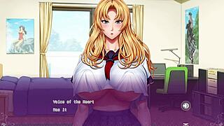 Anime Girl's Provocative Footjob Blowjob