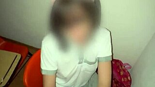 Mexican Schoolgirl Sucks Dick and Rides in Classroom