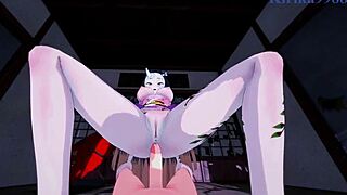 Nezuko Kamado And Daki Engage In Intense Sex Scenes From Demon Slayer Hentai