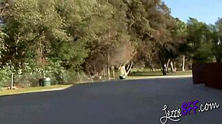 Young 18+ Lesbians Share Big Tits and Toys in Double Sex with Buttplug