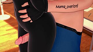 my girlfriend dresses as enderman to play in bed, hentai 3d minecraft style