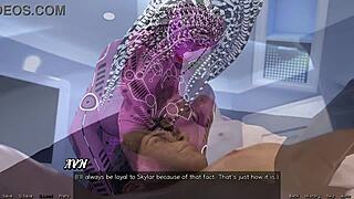 stranded in space, gigi gives huge kisses and caresses my boobs