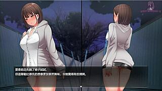 The Shy Girl In Night Walk 2 Tries Take Off Her Skirt While Wandering In The Dark Alley.