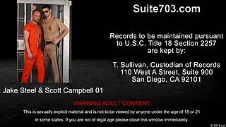 Hottie gays FUCKING hard in the PRISON cell