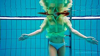 Nina Mohnatka Reveals Hairy Pussy on Beach