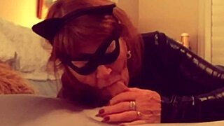 i enjoy catgranny sucking and licking batman's cock in mature cosplay