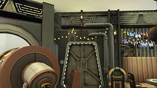 man, that space soldier saves those two whores from the goblin and they reward him with blowjobs