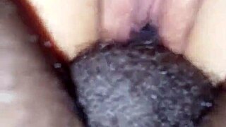 my hairy pussy wife getting fucked by huge bbc, so intense