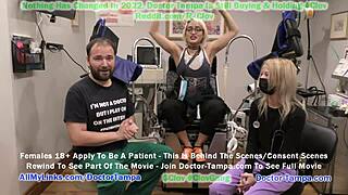 Doctor Tampa gives Channy Crossfire a gyno exam