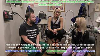 Doctor Tampa gives Channy Crossfire a gyno exam