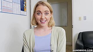 Blonde Teen 18+ Sucks Black Cock In Porn Audition