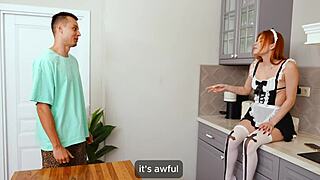 Step-Sis Footjob in Stockings Keeps Secrets Hot