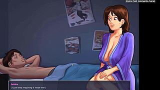 Gorgeous Milf Breastfeeding in Horny Anime Game Saga Moments