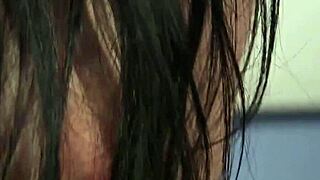 Slutty Peach Gets Sperm Load On Her Face Gulping All The Sperm