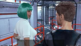 Stranded in space, he meets step sisters.