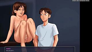 Gorgeous Milf Breastfeeding in Horny Anime Game Saga Moments