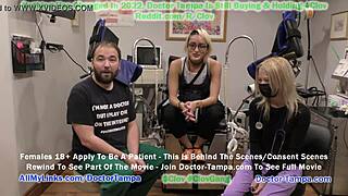 Doctor Tampa gives Channy Crossfire a gyno exam