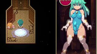 futa loses control with hand and pussy toy