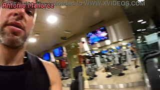 Huge Ass Brazilian Slut Banged Hard at Gym