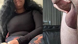 NaniLovesCandy jerks her small cock solo