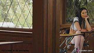 Trans Chanel Santini Dominates with Hard Anal Action