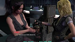 Celebrating the first mission with curvy mature characters in sexy outfits