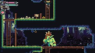 Flip witch pixel hentai game episode 6 femdom scene in forest