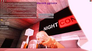 Roblox色情游戏金发妹弯腰后入