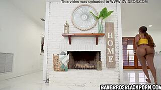 ebony milf caught her man jerking to porn and demanded hot revenge sex