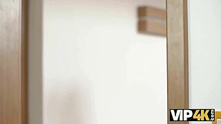 Sexy Hottie Escapes Bathroom For Intense Action With Older Man