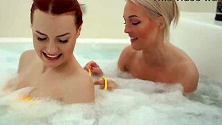 Scissoring and Licking Pussy in Jacuzzi With Charlie Red