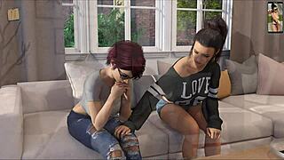 reunion 83 in anime hentai game style