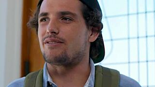 Teenage stunner rides cock in heels before oral.