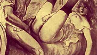 Detailed Vintage Erotic Cartoon Drawings from Antique Anime Hentai
