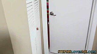 teen 18+ stepsis subtly sucks cock with small tits in hd