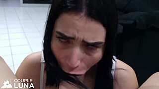 Beautiful Novinha Opens Ass for Deep Assfucking and Cum in Mouth