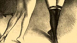 Detailed Vintage Erotic Cartoon Drawings from Antique Anime Hentai