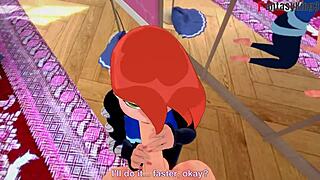 Gwen Tennyson engages in detailed sex in front of the mirror with full POV preview.